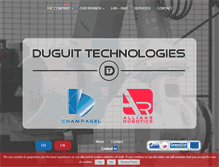 Tablet Screenshot of duguit-technologies.com